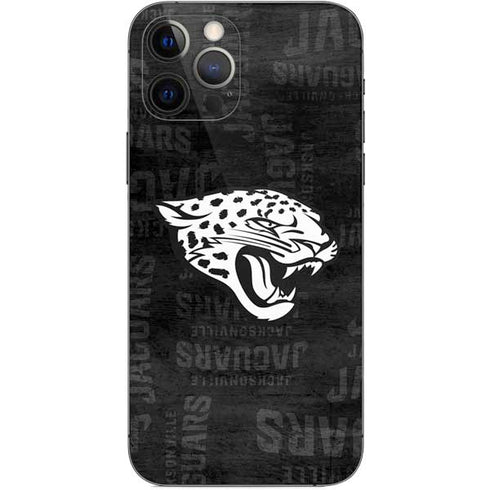 NFL Jacksonville Jaguars Black & White iPhone 12 Pro Skin